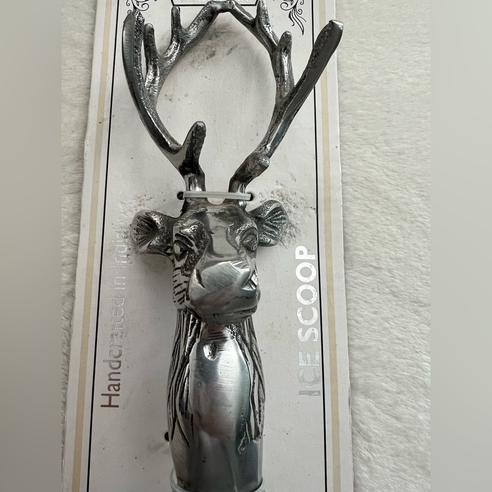 Cast Metal Handcrafted Deer Buck Ice Scoop